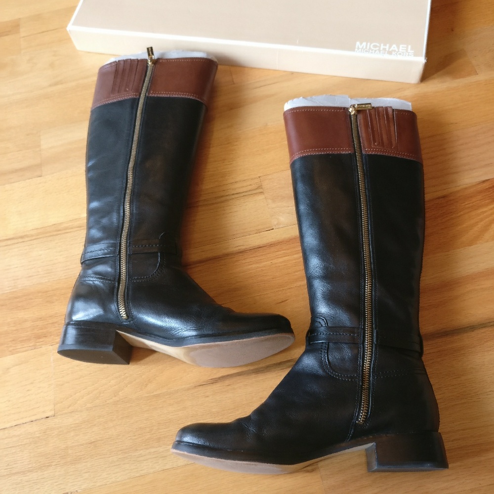 Michael kors stockard leather riding boot in BOX - Picture 3 of 8
